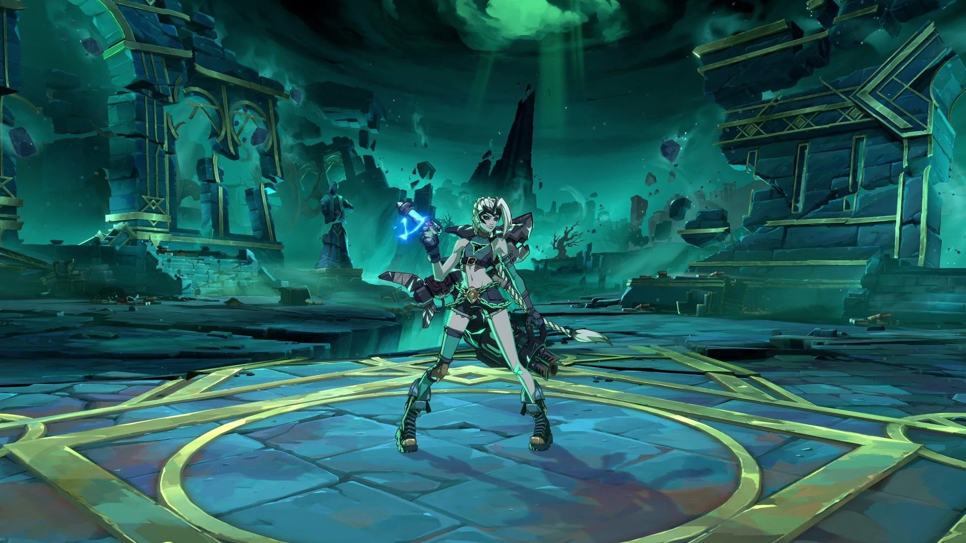 Ruined Jinx Ruined Jinx skin shown in the 2XKO patch 1.3.1 cosmetic gallery