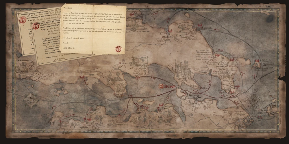 Medarda map of Runeterra Medarda map artwork showing Runeterra geography and political markings