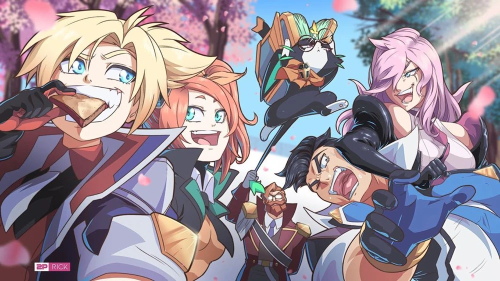 Battle Academia 2019 cast Battle Academia 2019 promotional artwork featuring the original Durandal Academy cast