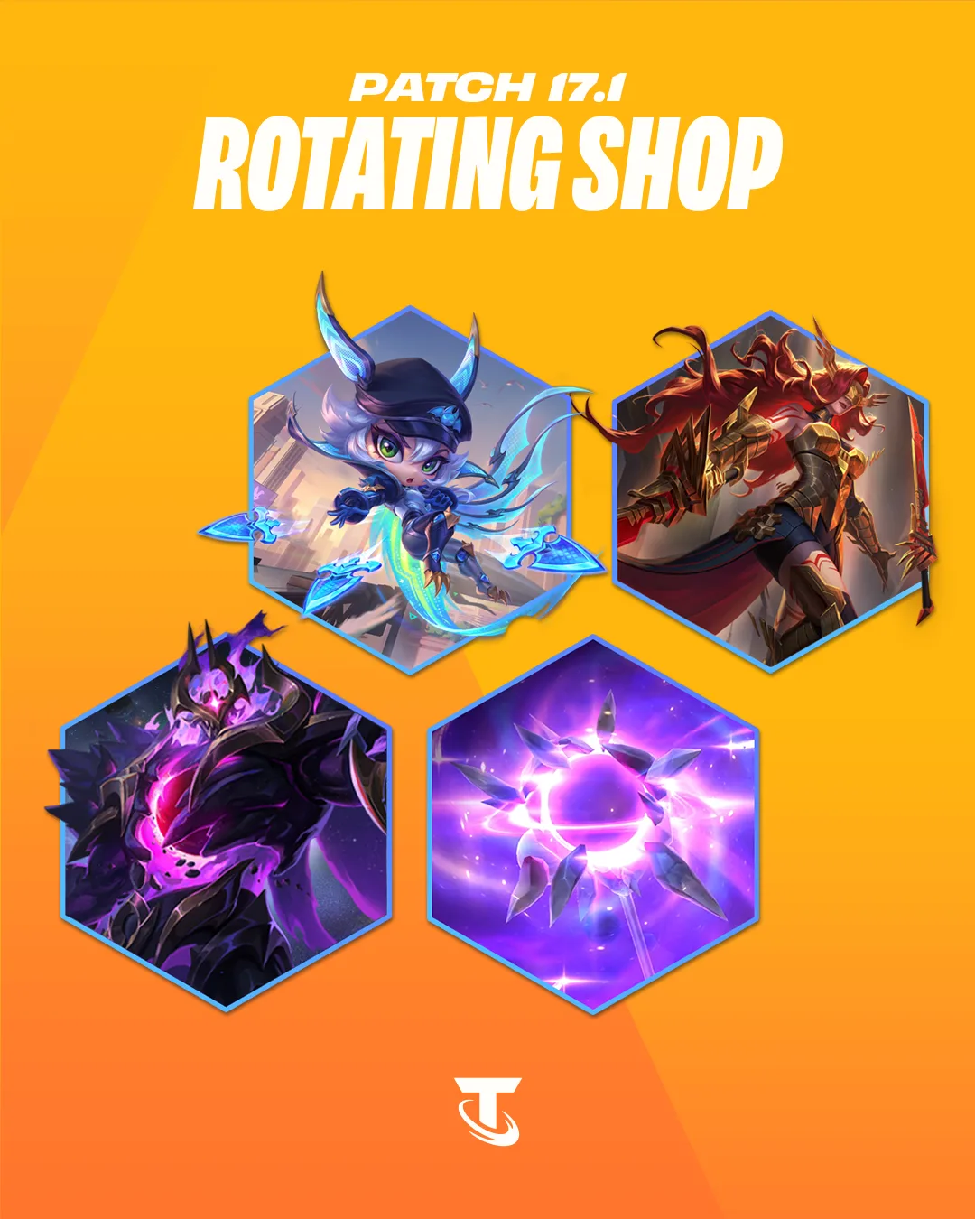 Space Gods release cosmetic artwork two Second Space Gods release cosmetic artwork from TFT patch 17.1 featuring another set launch cosmetic