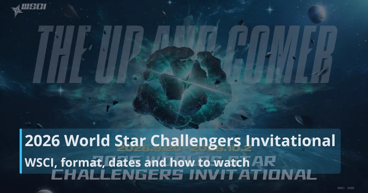 2026 World Star Challengers Invitational: A guide to WSCI, format, dates and how to watch.