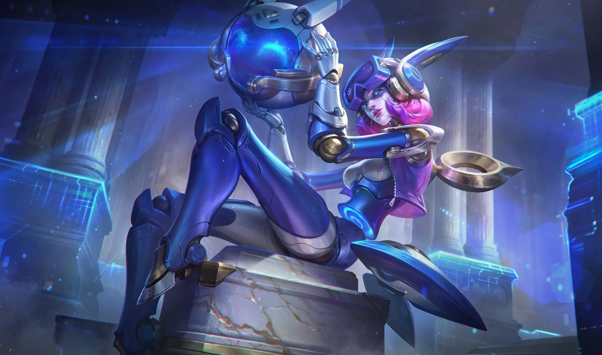 Risen Legend Orianna Risen Legend Orianna skin artwork from the Caps Hall of Legends event in patch 26.18