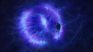 Purple eye-like Void energy beneath the Howling Abyss