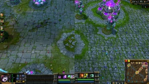 Original and retextured Summoner’s Rift Comparison of original Summoner’s Rift and a retextured Summoner’s Rift version