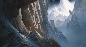 Written in Stone Carved stone paths and mountain cliffs on Mount Targon