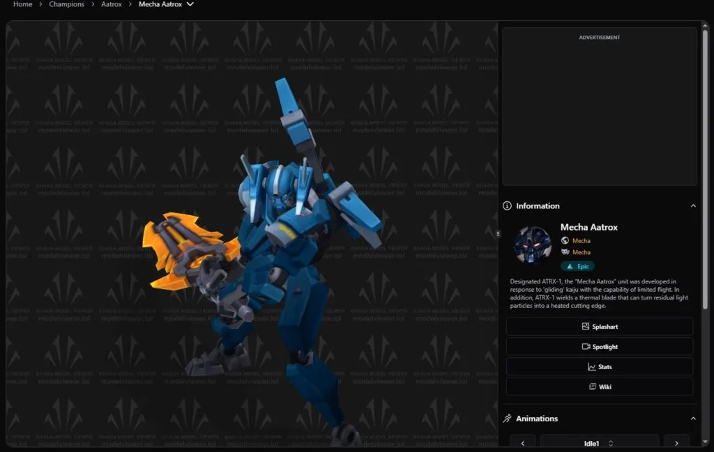 LoL model viewer LoL model viewer on modelviewer.lol