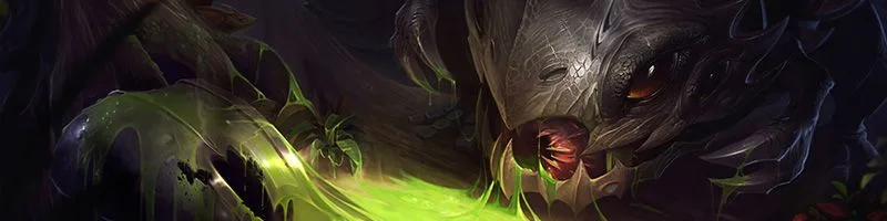 Kog’Maw champion banner Kog’Maw Wild Rift champion banner for patch 7.2c