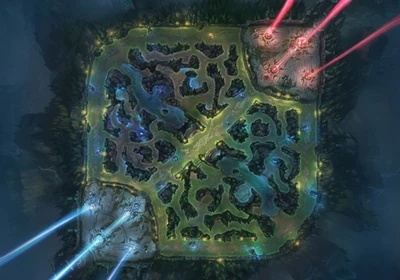 Summoner’s Rift map preview Summoner’s Rift map preview showing lanes, jungle areas, river, bases, and neutral objective zones