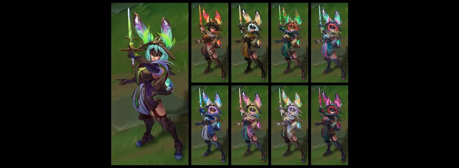 Broken Covenant Aurora chroma preview from League of Legends patch 26.13