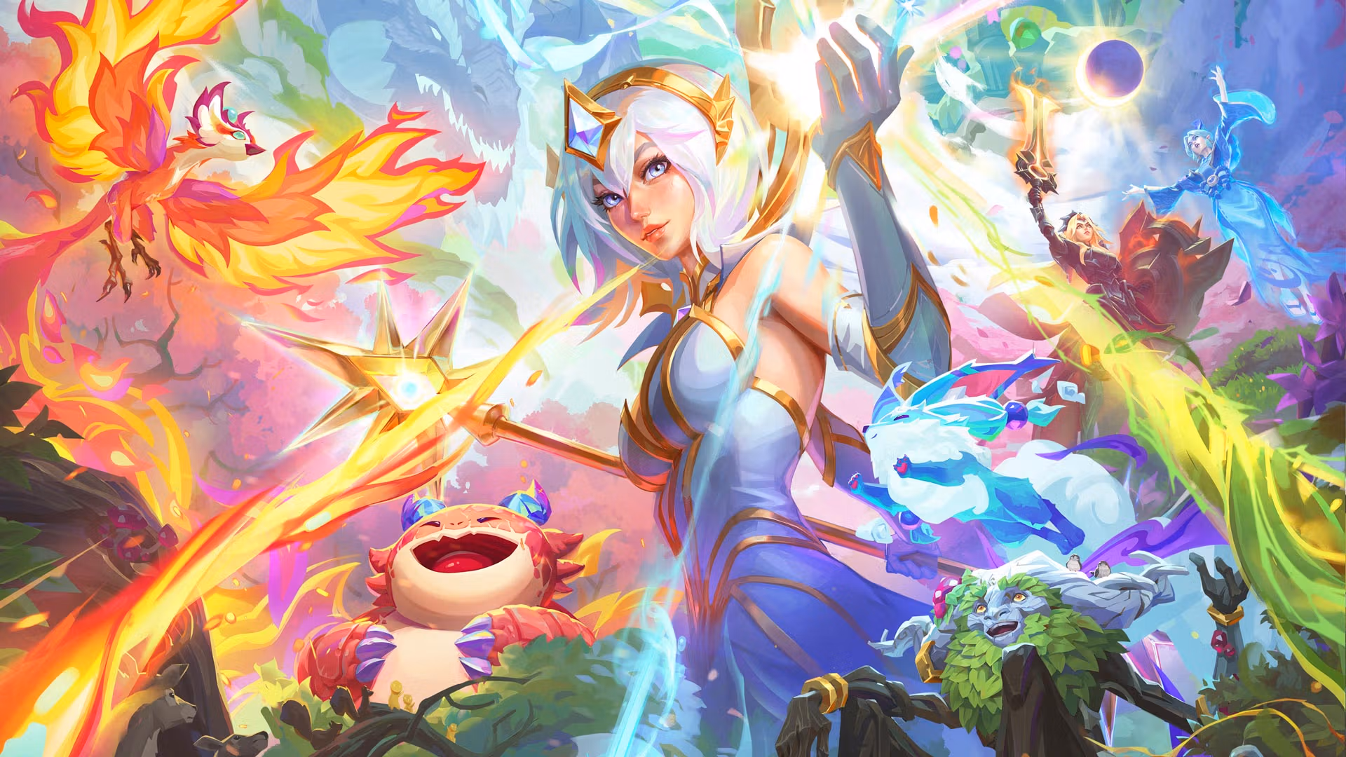 TFT patch 18.1 Enchanted Wilds Official Enchanted Wilds artwork for TFT patch 18.1 featuring the new Teamfight Tactics set