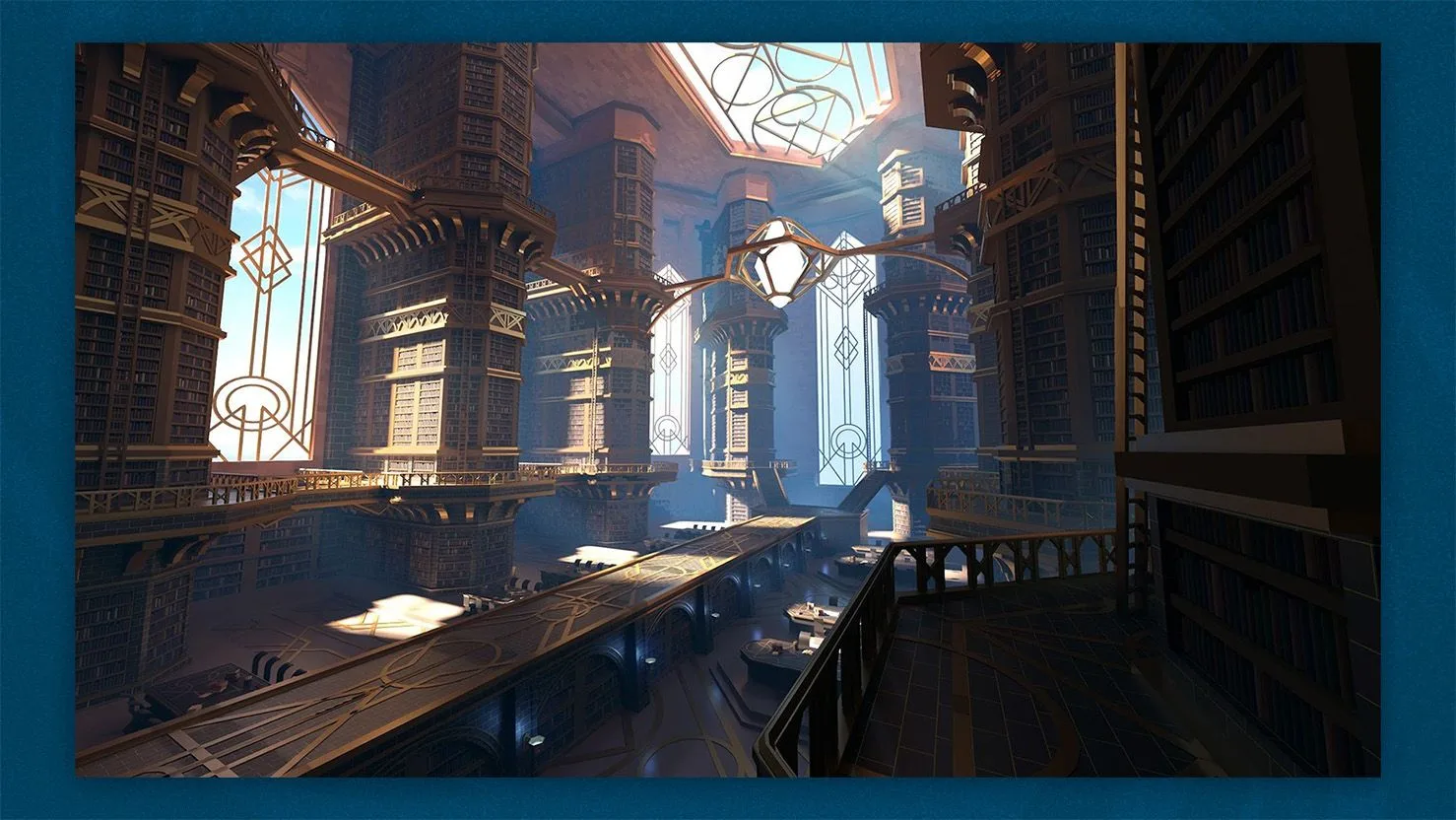 Riftbound Set 8 library concept art Riftbound Set 8 concept art showing a large fantasy library environment