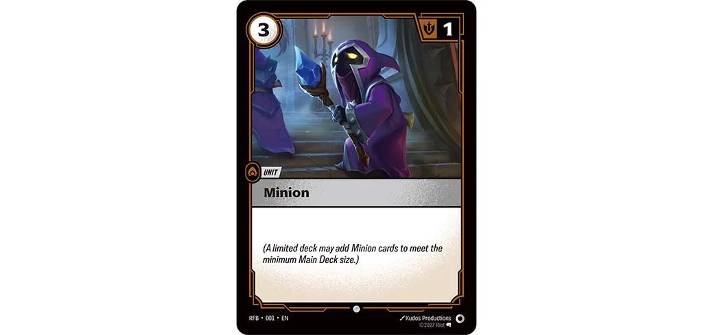 Riftbound Legacy Minion card Riftbound Minion unit card preview for Legacy draft support