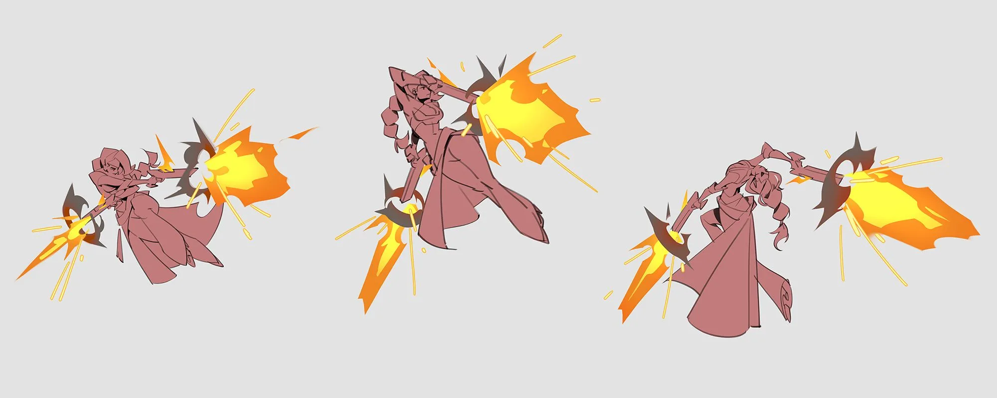 Samira movement and combat animation studies for 2XKO Movement studies for Samira showing animation research during 2XKO champion development