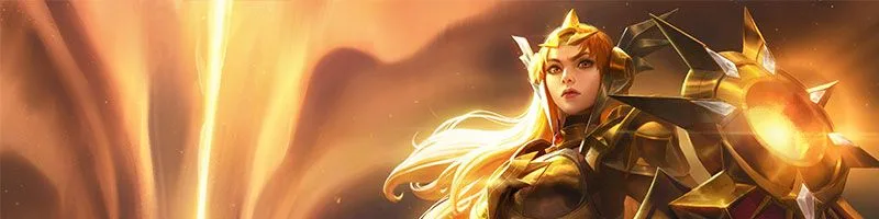 Leona champion banner Leona Wild Rift champion banner for patch 7.2c