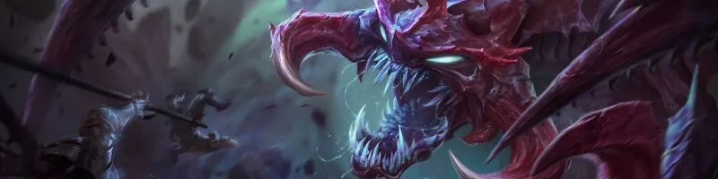 Cho’Gath champion banner Cho’Gath Wild Rift champion banner for patch 7.2c