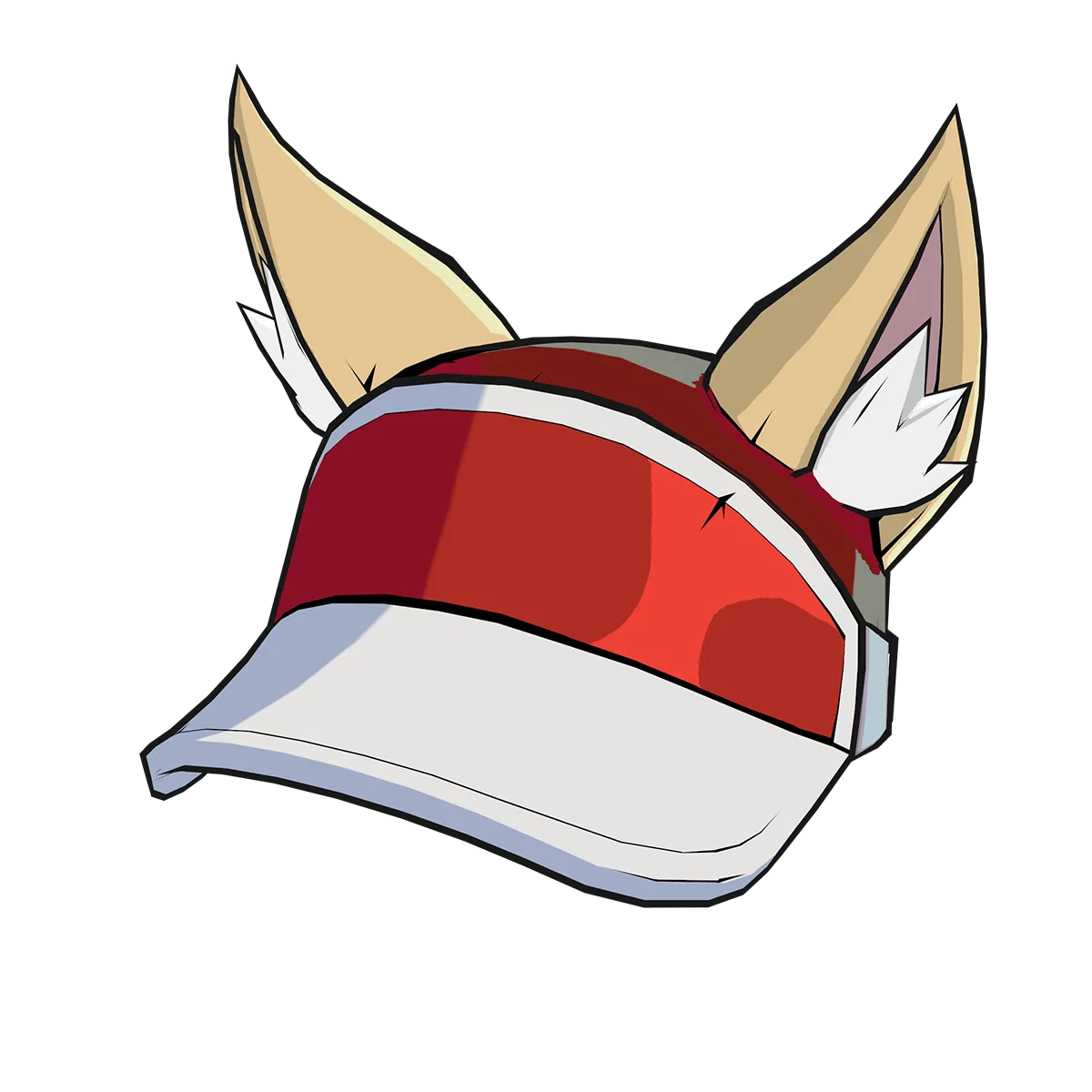 Ahri's Lifeguard Visor Twitch Drop Ahri's Lifeguard Visor red avatar item with fox ears for 2XKO Evo 2026 Twitch Drops