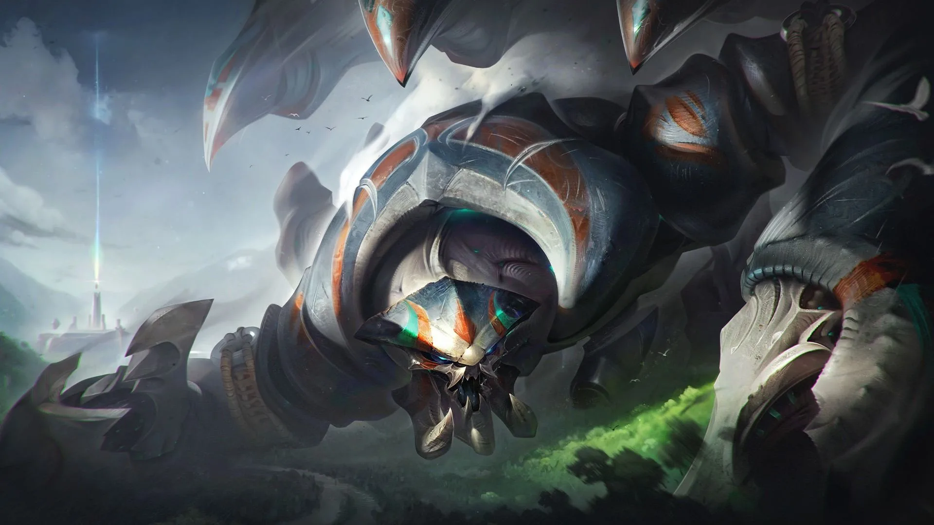 Skarner, the Primordial Sovereign in Wild Rift Skarner, the Primordial Sovereign, in official League of Legends: Wild Rift artwork