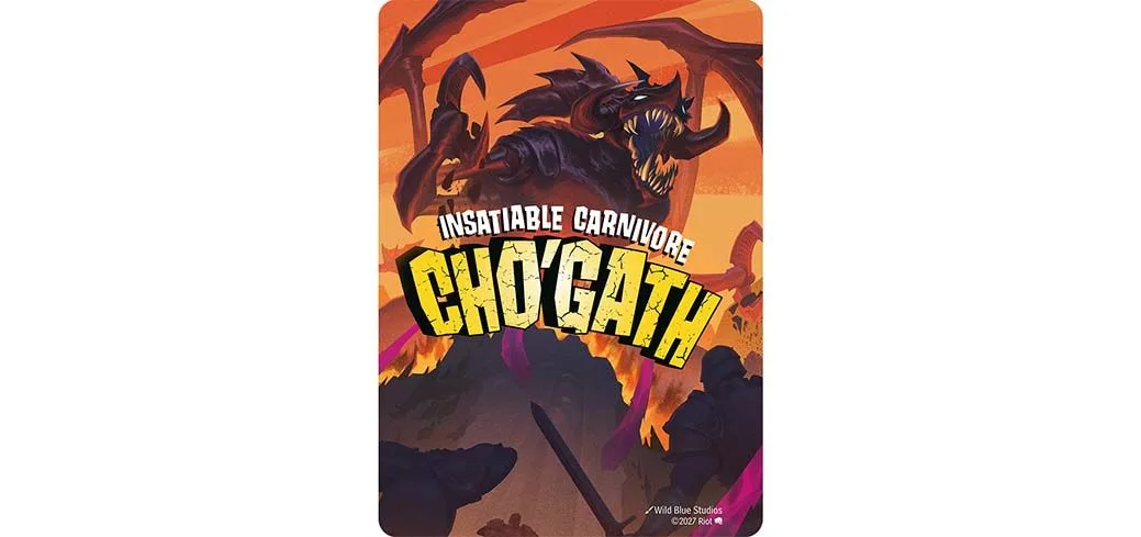 Insatiable Carnivore Cho’Gath preview Insatiable Carnivore Cho’Gath Riftbound card art preview for The Reckoning