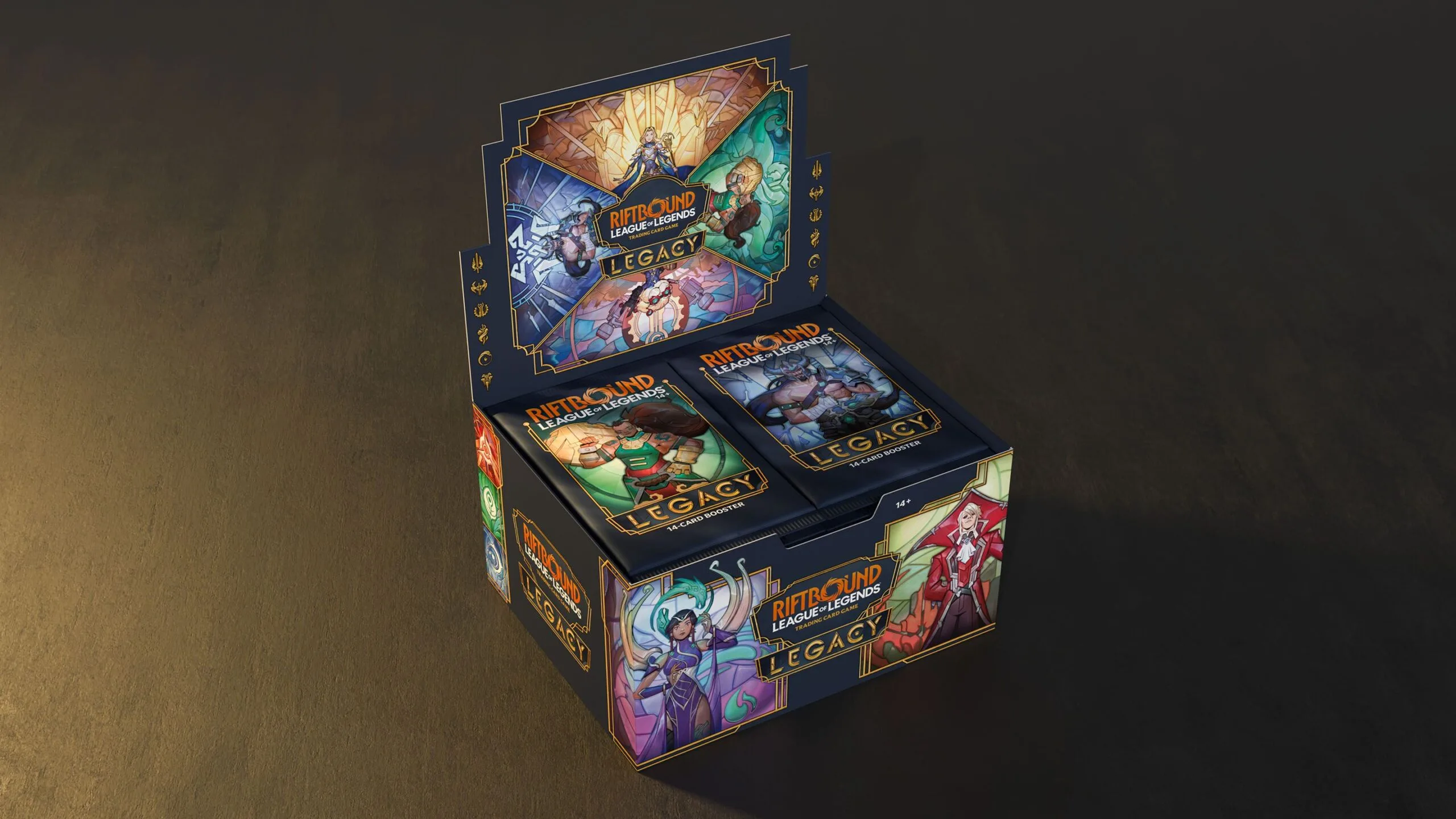 Riftbound Legacy booster display Riftbound Legacy booster display with packs