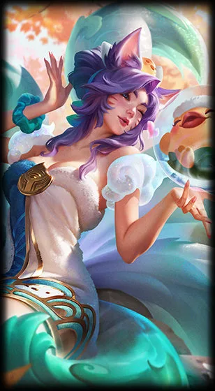 Spirit Blossom Springs Ahri splash art Spirit Blossom Springs Ahri splash art