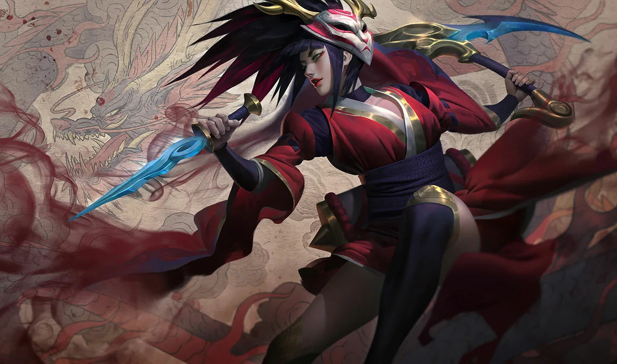 Blood Moon Akali Blood Moon Akali splash art
