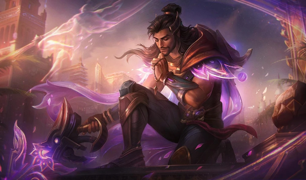 Three Honors Akshan Three Honors Akshan League of Legends Honor skin splash art