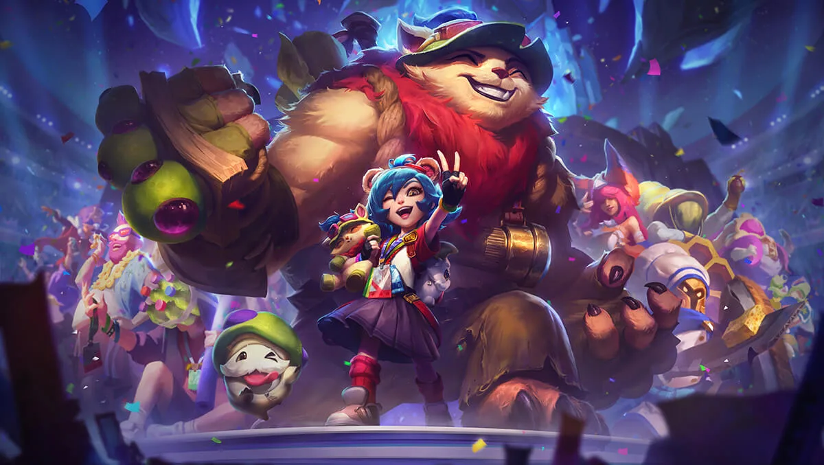 Annie-versary splash art Annie-versary splash art showing Annie and Tibbers surrounded by anniversary celebration characters