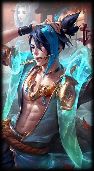 Prestige Spirit Blossom Springs Aphelios splash art Prestige Spirit Blossom Springs Aphelios splash art