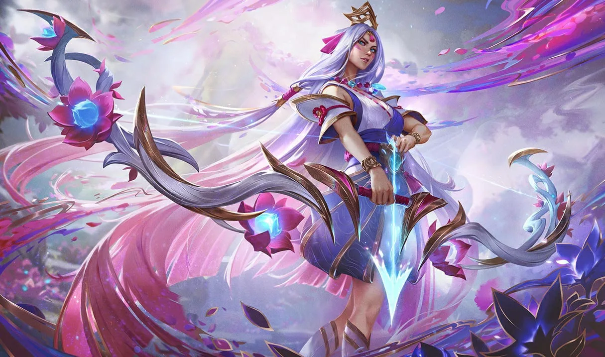 Spirit Blossom Ashe splash art Spirit Blossom Ashe splash art
