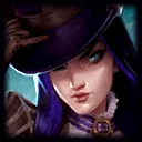 Caitlyn Caitlyn champion portrait for her original League Classic abilities