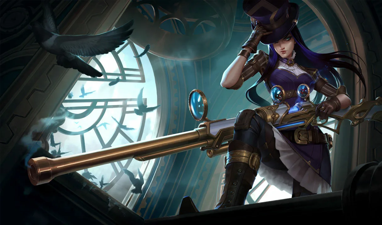 Caitlyn Caitlyn champion artwork for her Wild Rift patch 7.3a nerfs