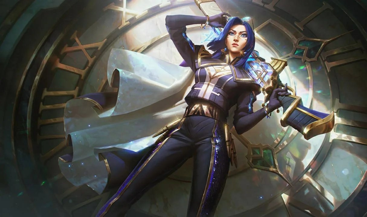 Prestige Arcane Commander Caitlyn Prestige Arcane Commander Caitlyn splash art