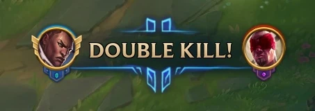 Champion Mastery kill announcement League of Legends Champion Mastery banner displayed during an in-game kill announcement