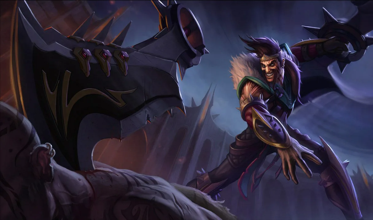 Draven Draven champion artwork for his Wild Rift patch 7.3a buffs