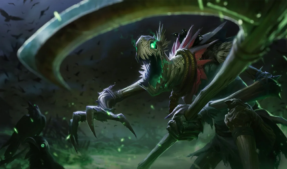 Fiddlesticks Fiddlesticks artwork for the Wild Rift AAA ARAM damage taken adjustment