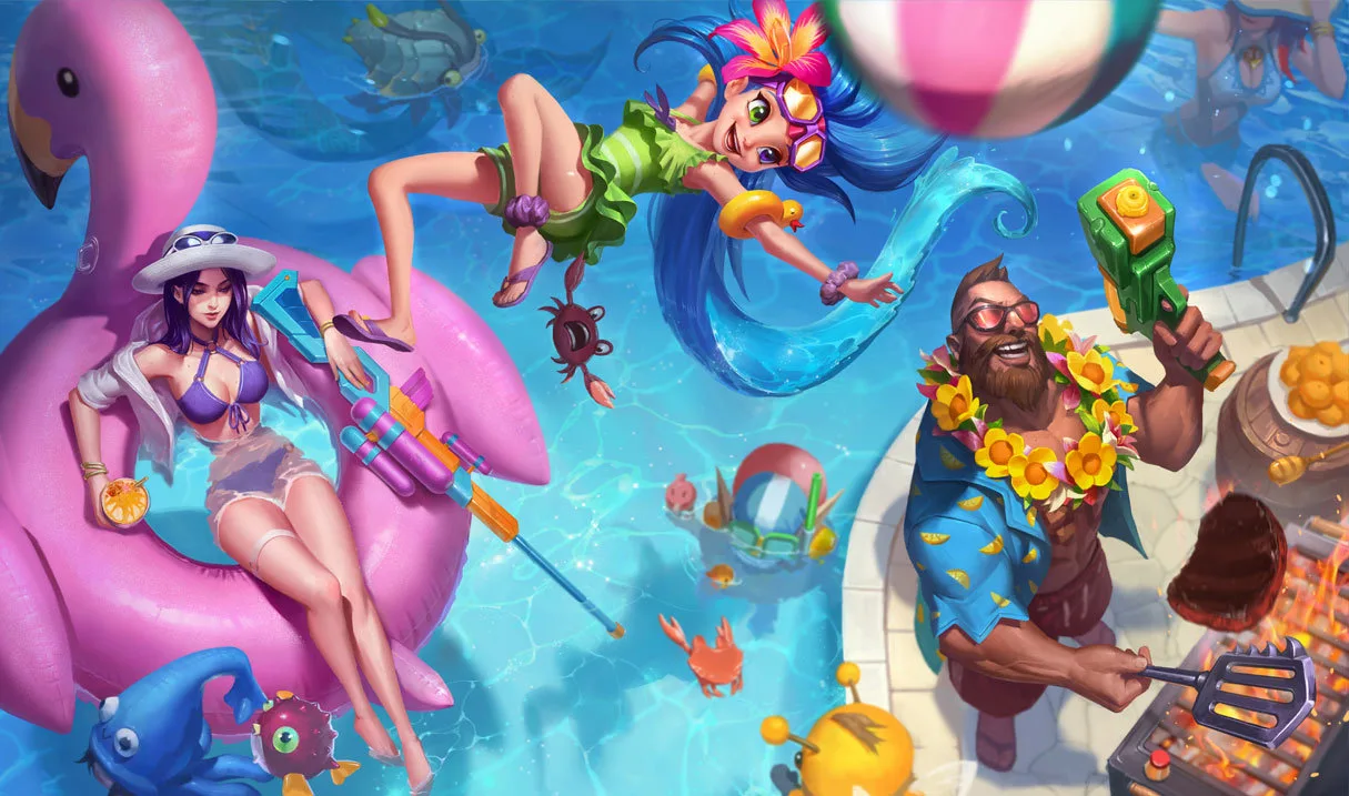 Pool Party Gangplank Pool Party Gangplank splash art