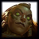 Portrait of Illaoi from League of Legends Portrait of Illaoi from League of Legends