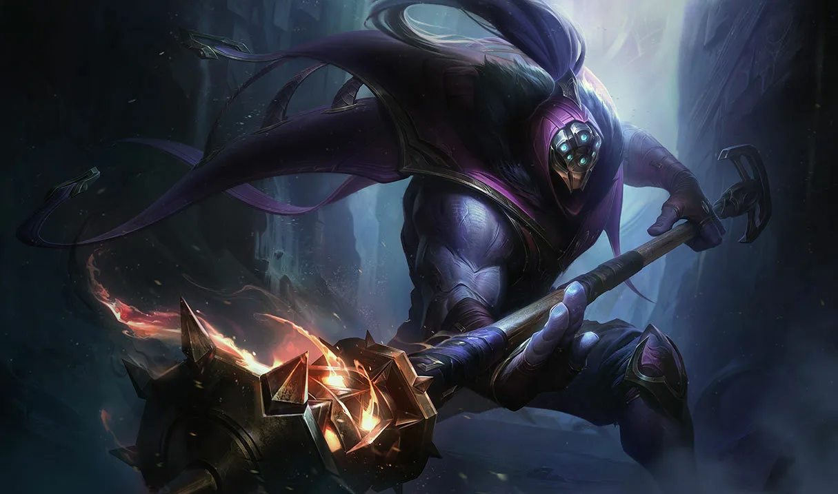 Portrait of Jax from League of Legends