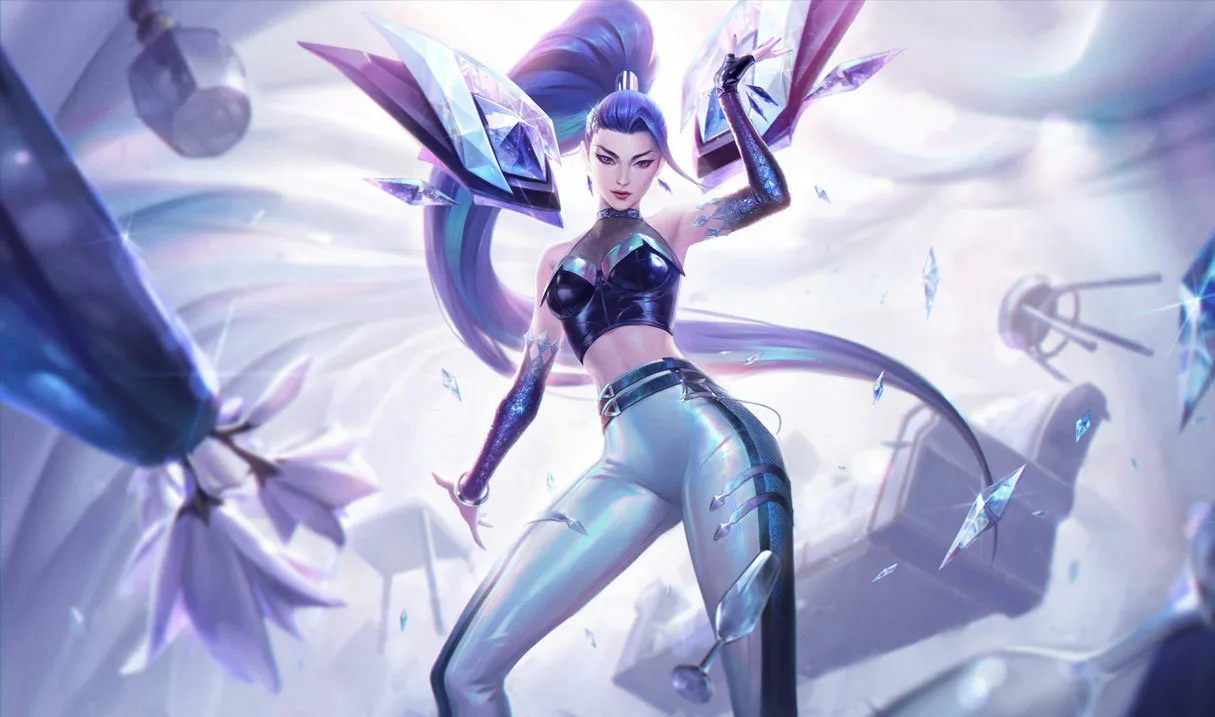 K/DA ALL OUT Kai'Sa splash art