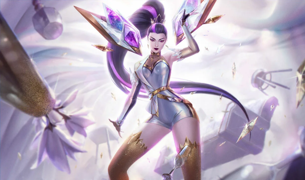Prestige K/DA ALL OUT Kai'Sa splash art