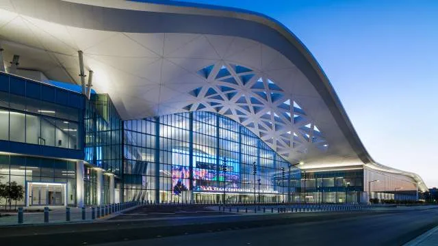 Las Vegas Convention Center West Hall exterior Exterior of the Las Vegas Convention Center West Hall, the Evo 2026 venue for 2XKO