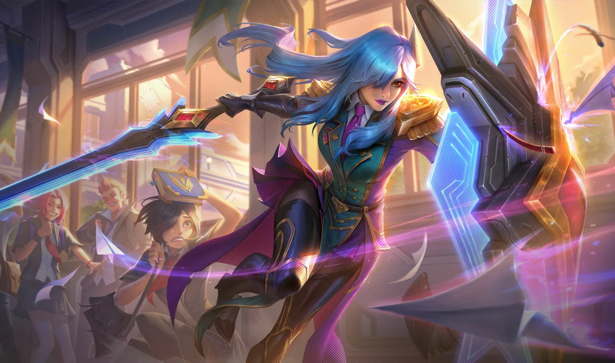 Battle Academia Leona Battle Academia Leona splash art