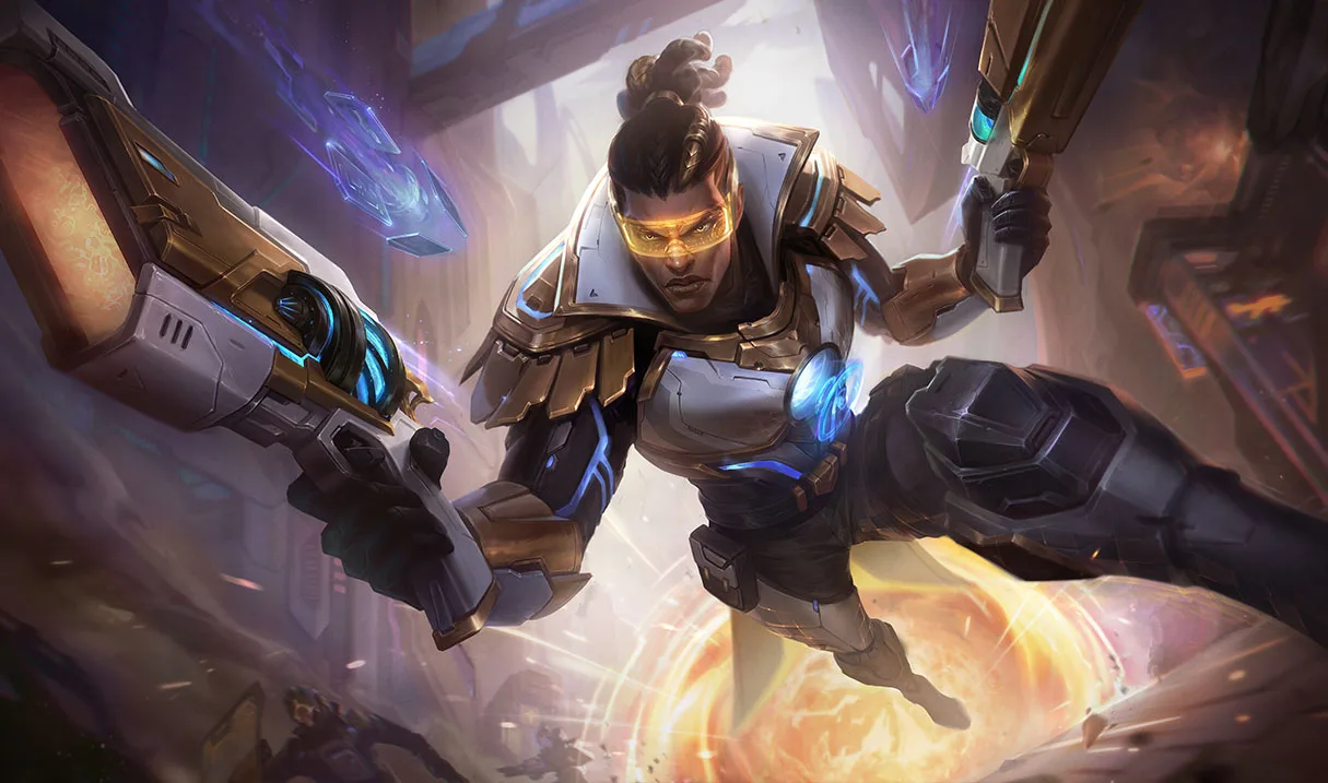Prestige Pulsefire Lucian Prestige Pulsefire Lucian splash art