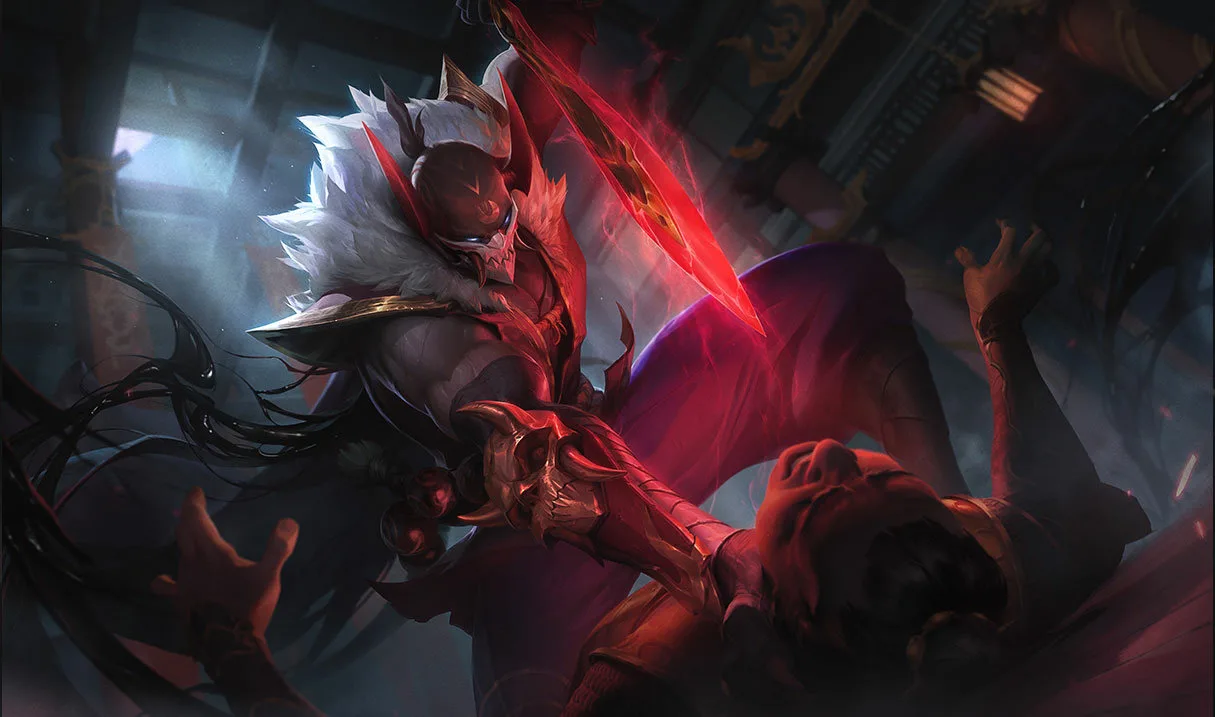 Blood Moon Pyke Blood Moon Pyke splash art