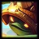 Rammus Rammus champion portrait for League of Legends patch 26.21
