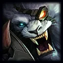 Rengar Rengar champion portrait for League of Legends patch 26.21