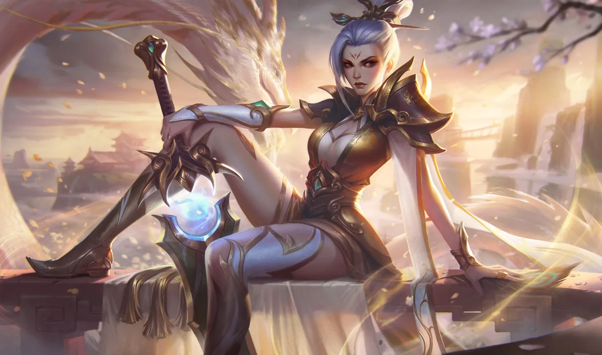 Prestige Valiant Sword Riven (2022) Prestige Valiant Sword Riven 2022 commemorative splash art