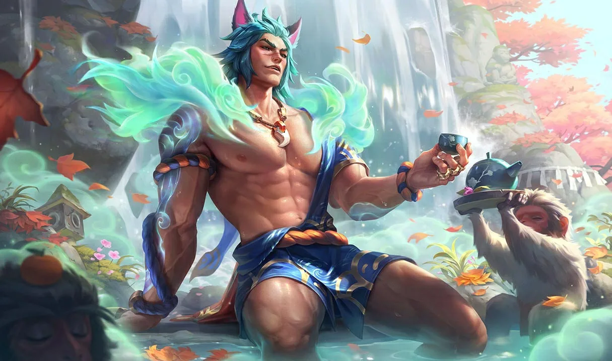 Spirit Blossom Springs Sett splash art Spirit Blossom Springs Sett splash art