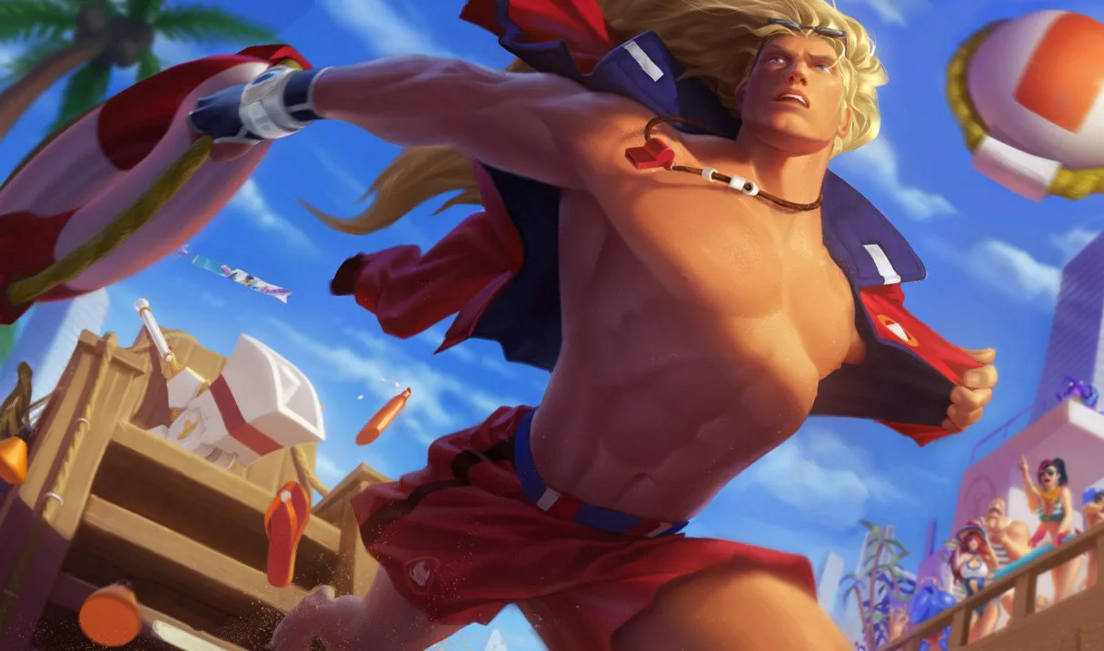 Pool Party Taric splash art