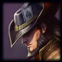 Portrait of Twisted Fate from League of Legends Portrait of Twisted Fate from League of Legends